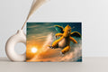 Cozy Flying Dragon | Premium Metal Framed Wall Art
