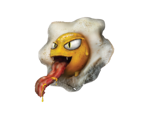Egg ghost Sticker