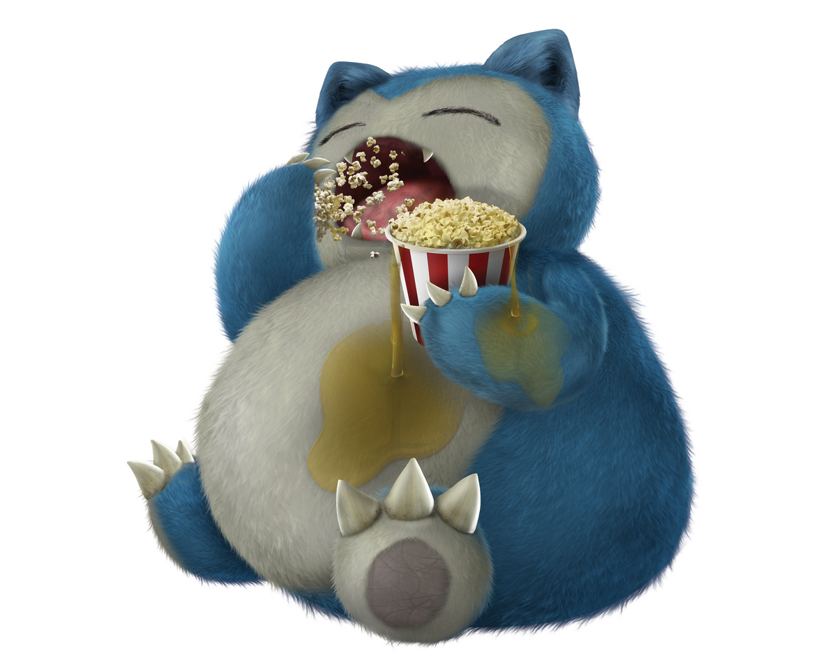Sleep lax eating popcorn sticker