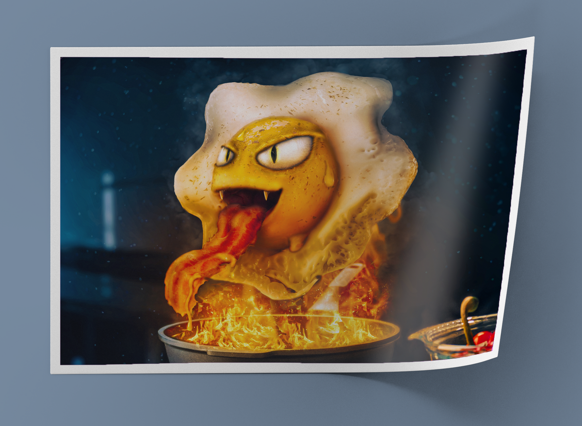 The Possessed Egg  – Museum-Quality Matte Paper Poster