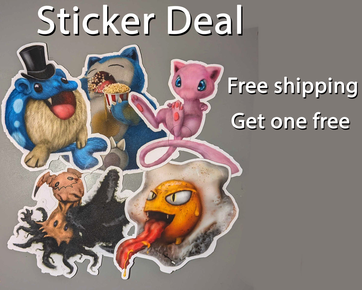 CurvedPedal Starter Sticker bundle - Free World Wide Shipping